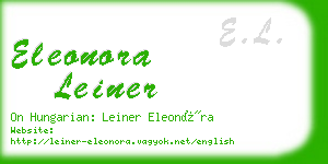 eleonora leiner business card